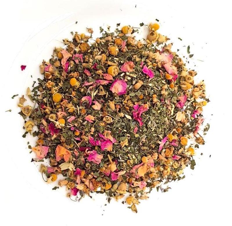 Our Dream Time tea, is the perfect gift for any tea lover. Best loose leaf tea / best tasting Australian tea. A herbal lullaby of Chamomile, Lemon Balm, Passionflower, Rose Petals and Lavender
