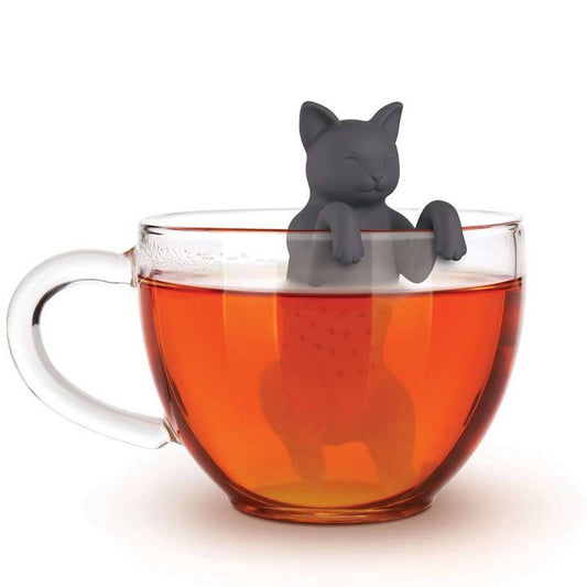 Enjoy the benefits of loose leaf tea with this cute  tea infuser. Adorably designed to look like a cat grabbing onto the side of your cup.    A perfect gift for any tea or cat lover.  It's guaranteed to bring big smiles and will be a gift they will never forget.