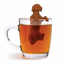 Enjoy the benefits of loose leaf tea with this cute  tea infuser. Adorably designed to look like a dog grabbing onto the side of your cup.   Fill the adorable Hot Dog Tea Infuser with your favourite loose leaf tea, perch him in your cup, then obediently wait for the tea to steep. A cute, fun gift for dog and tea lovers everywhere.
